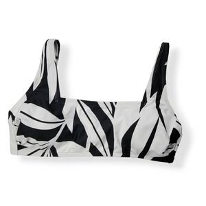 Kona Sol Black and White Bralette Bikini Top XLarge 16-18